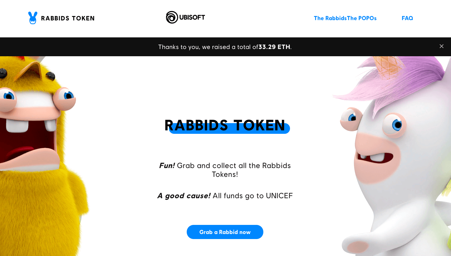 Rabbids Token: Ubisoft запустил крипто-игру в поддержку ЮНИСЕФ