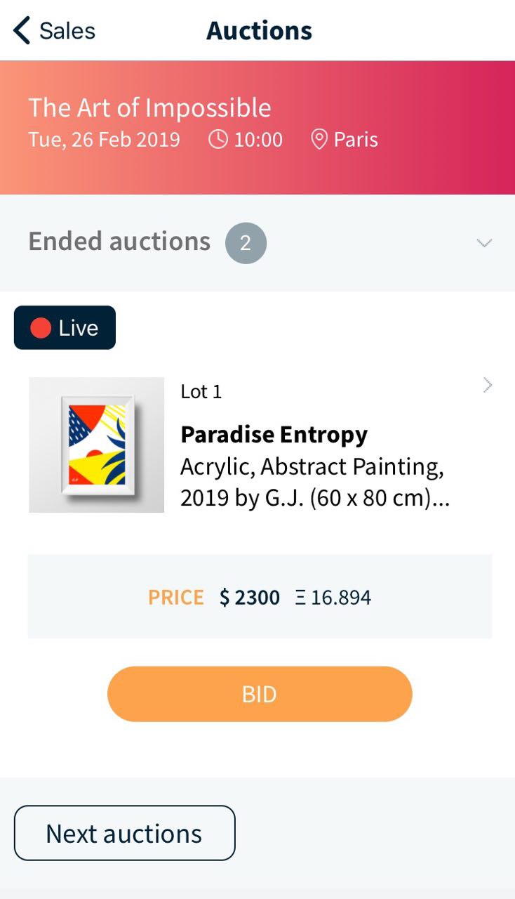аукционы в режиме живого времени в Auctionity 360