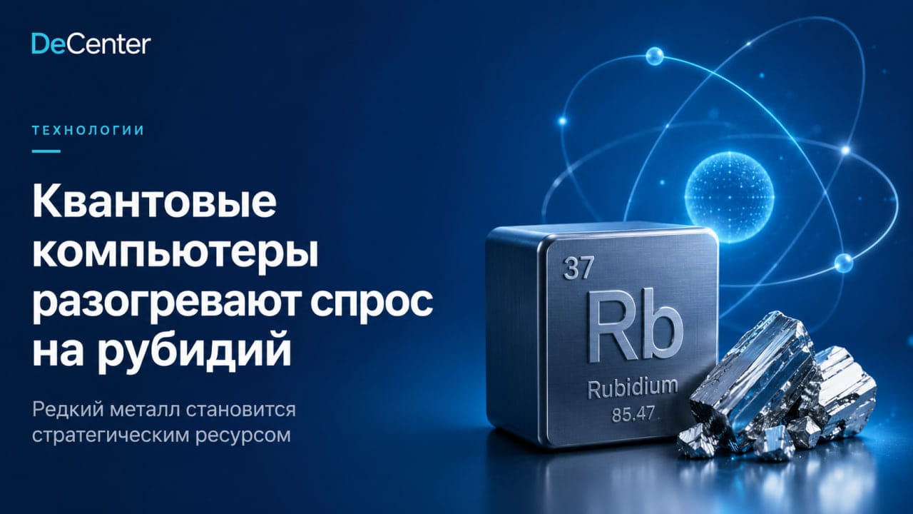 Рубидий может стать новым стратегическим металлом из-за квантовых компьютеров