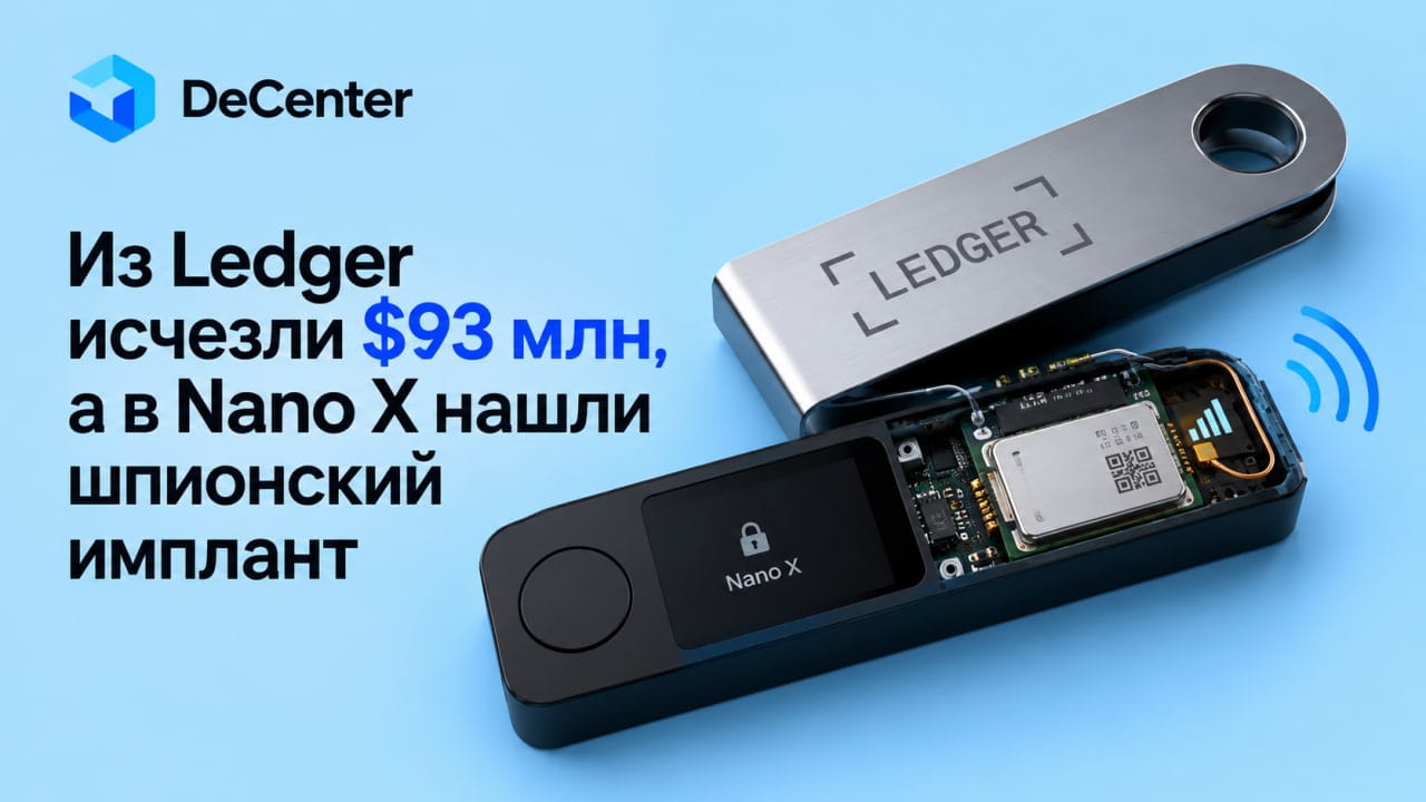 Из Ledger исчезли $93 млн, а в Nano X нашли шпионский имплант