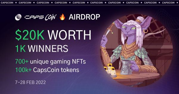 Catoverse раздает токены CapsCoin и игровые NFT