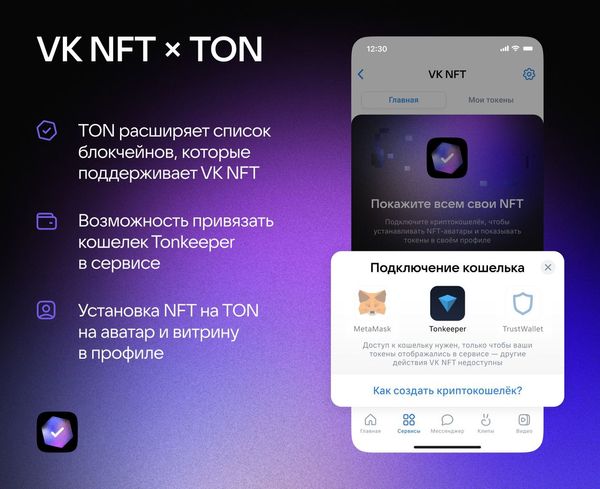 ВКонтакте внедряет поддержку TON
